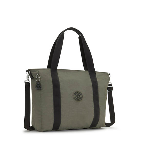 Sacs Fourre Tout Kipling Asseni Vert | FR 1753DF